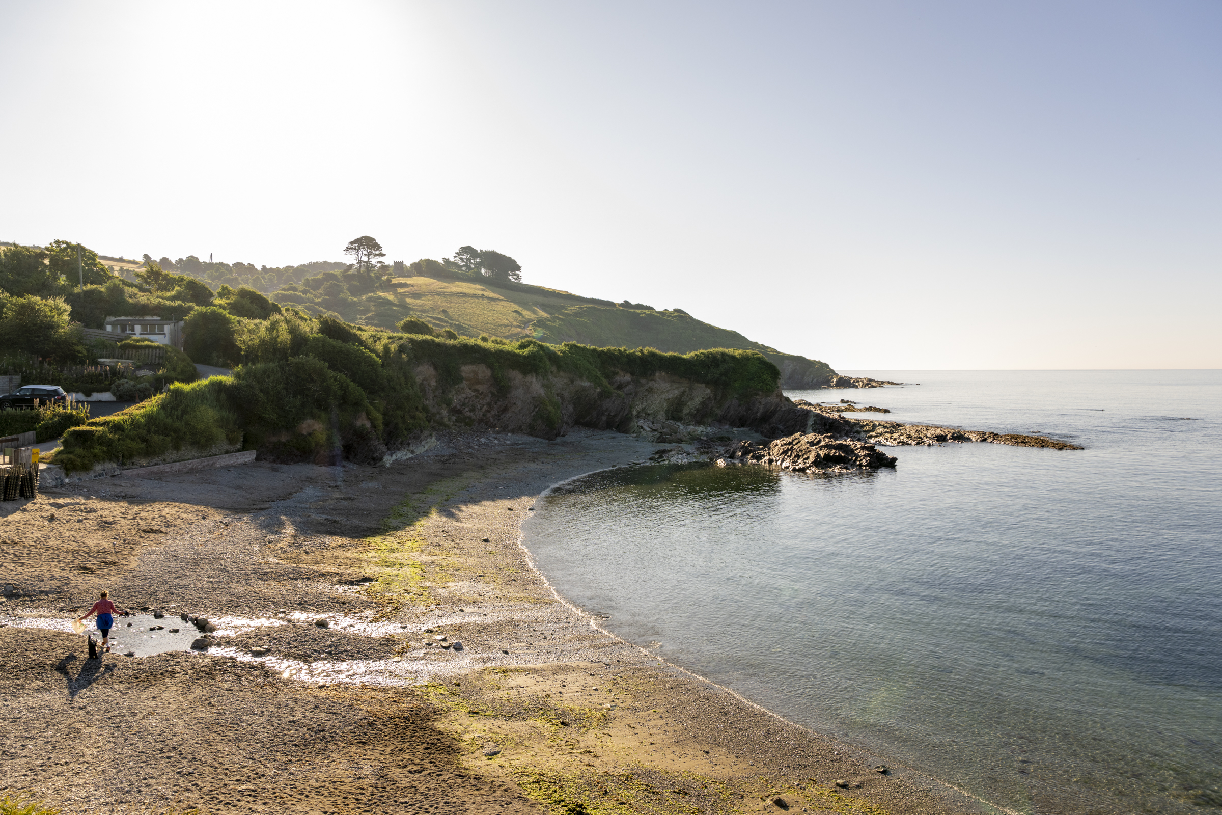 Sunrise beach walks on Talland Bay